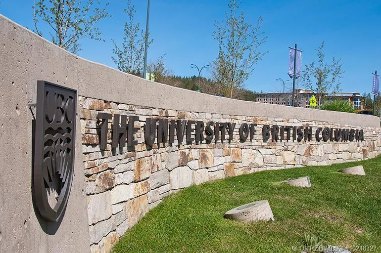 The UBC Okanagan campus entrance, 2 minutes from Academy Ridge