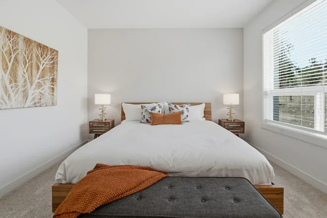 Bedroom in the Alpha show home