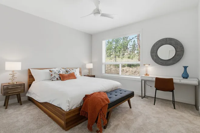 Bedroom in the Alpha show home