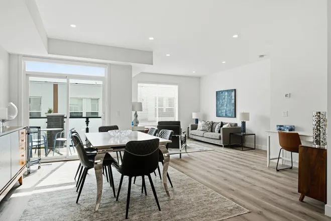 Dining area in the Alpha show home