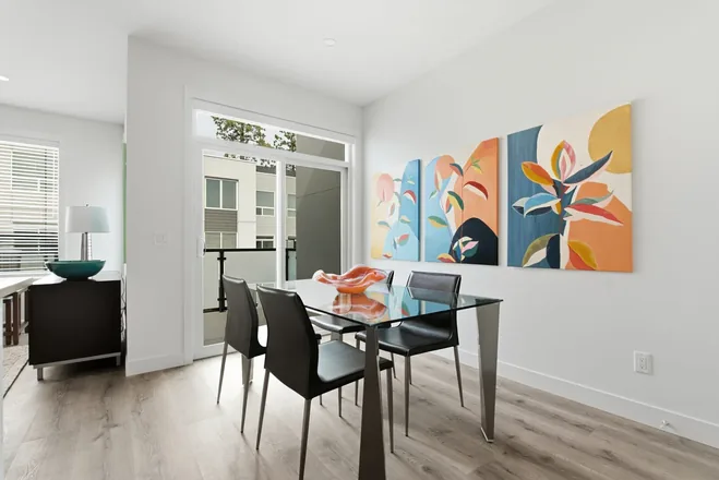 Dining area in the Beta show home