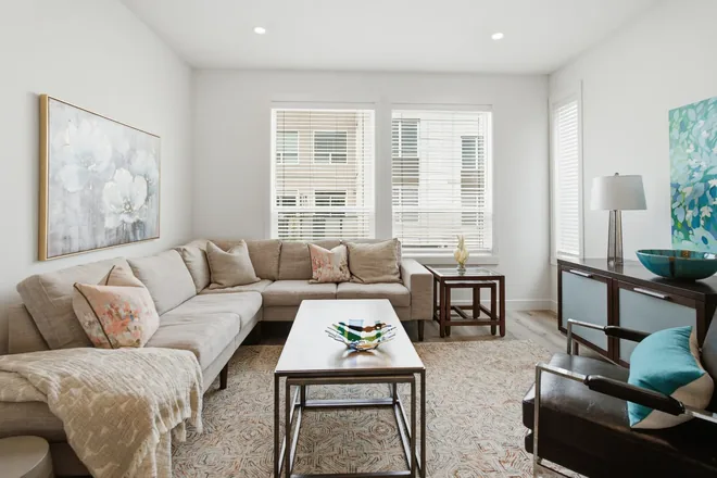Living room in the Beta show home